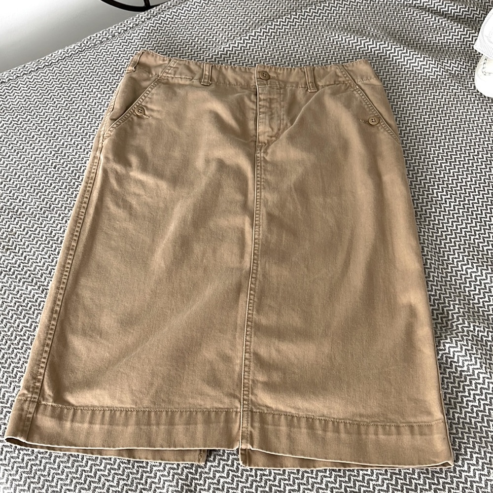Ralph Lauren Black Label Khaki Pencil Skirt